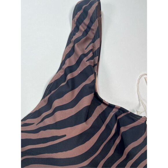 NEW Summersalt The Wrap 1 Piece Side Tie Swim Bathing Suit Zebra Plus Size 22 - Picture 9 of 13